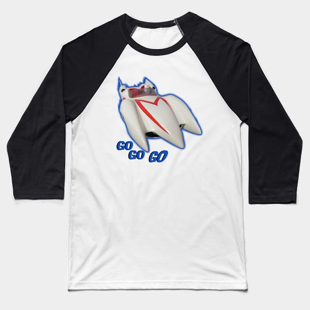 Go Speed Racer! Baseball T-Shirt by Aces of Paint